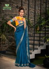 Lyra By Sanskar Cotton Comfortable Designer Silver Jari Weaving Border Saree Wholesale Price In Surat