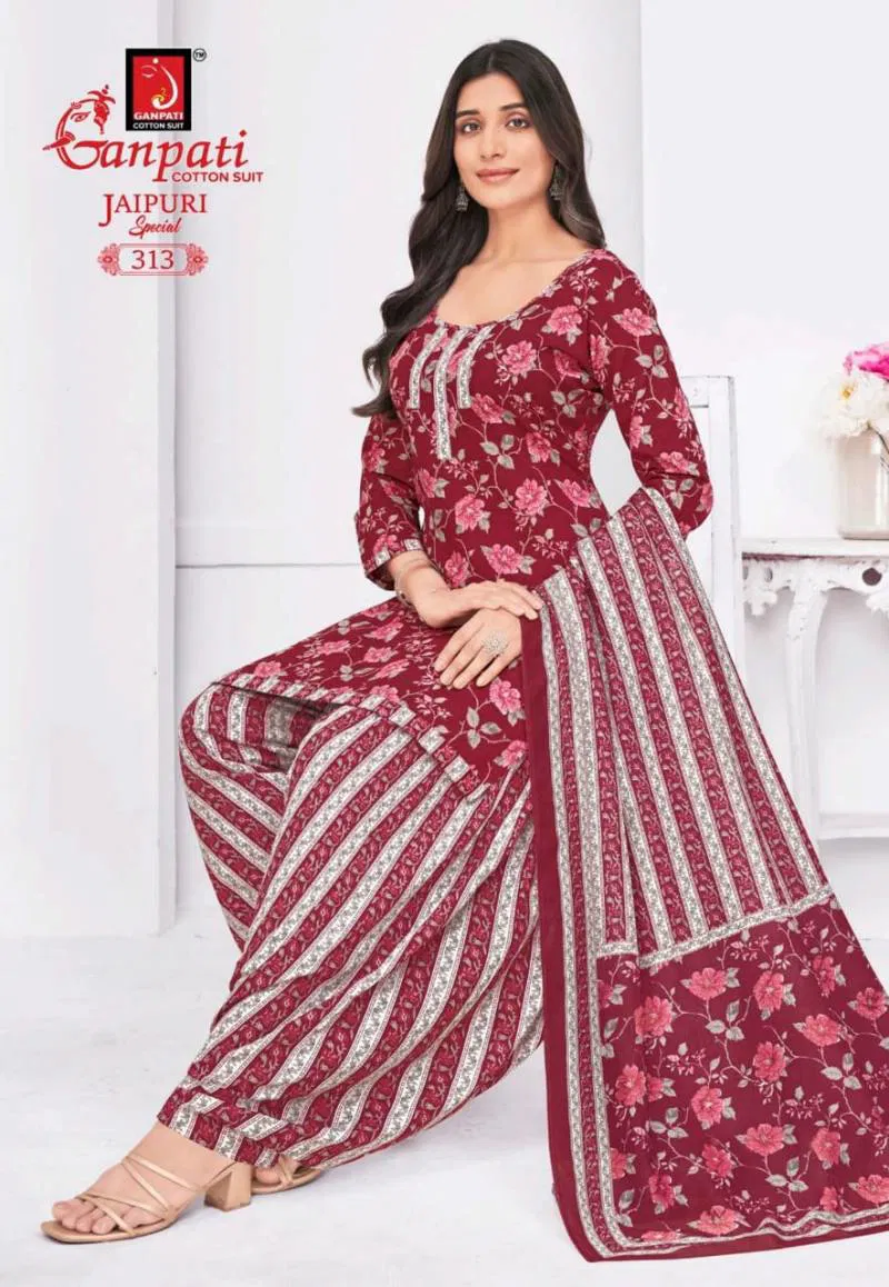 Jaipuri Special Patiyala Vol 15 By Ganpati Fancy Cotton Dress Material Wholesale Online