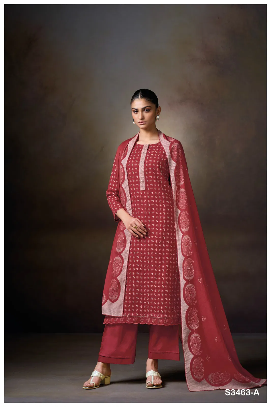 Natyah 3463 By Ganga Cotton Khadi Designer Salwar Suit Orders In India