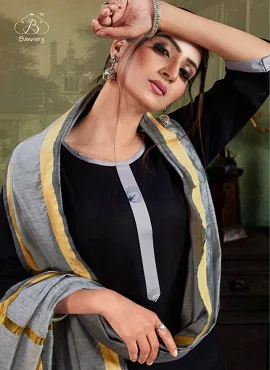 Banwery Latest Collection Of Designer Daily Wear Ready Made Salwar Suit With Chanderi Duptta 