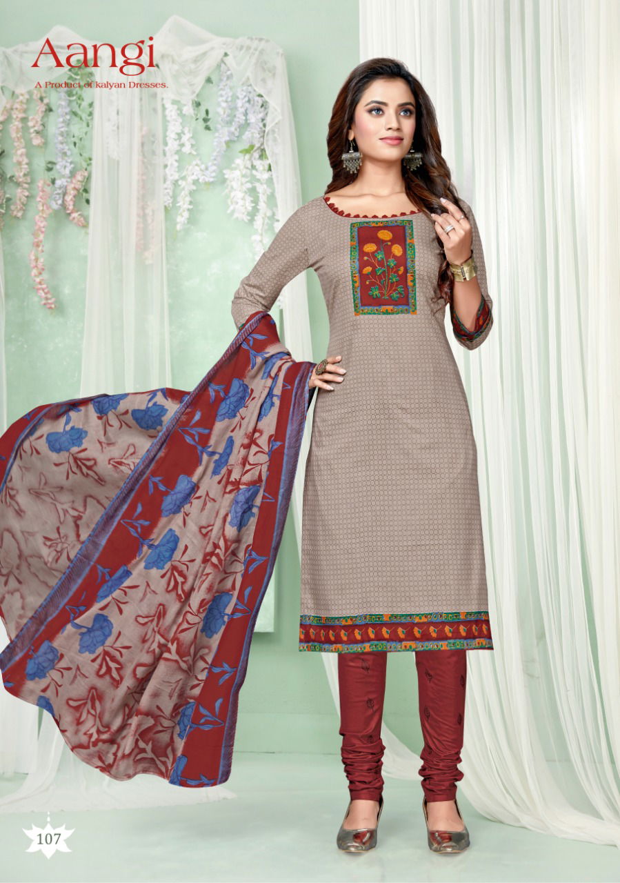 Kalyan Aangi Vol 1 Latest Designer Casual Wear Pure Cotton Dress Material Collection 