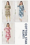Cotton Star Girls Wear Kurti 9129 Rayon Printed Kurti Wholesale Shop In Surat
