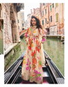 Geet By Sayuri Chinon Silk Embroidery Gown With Dupatta Wholesale Online
