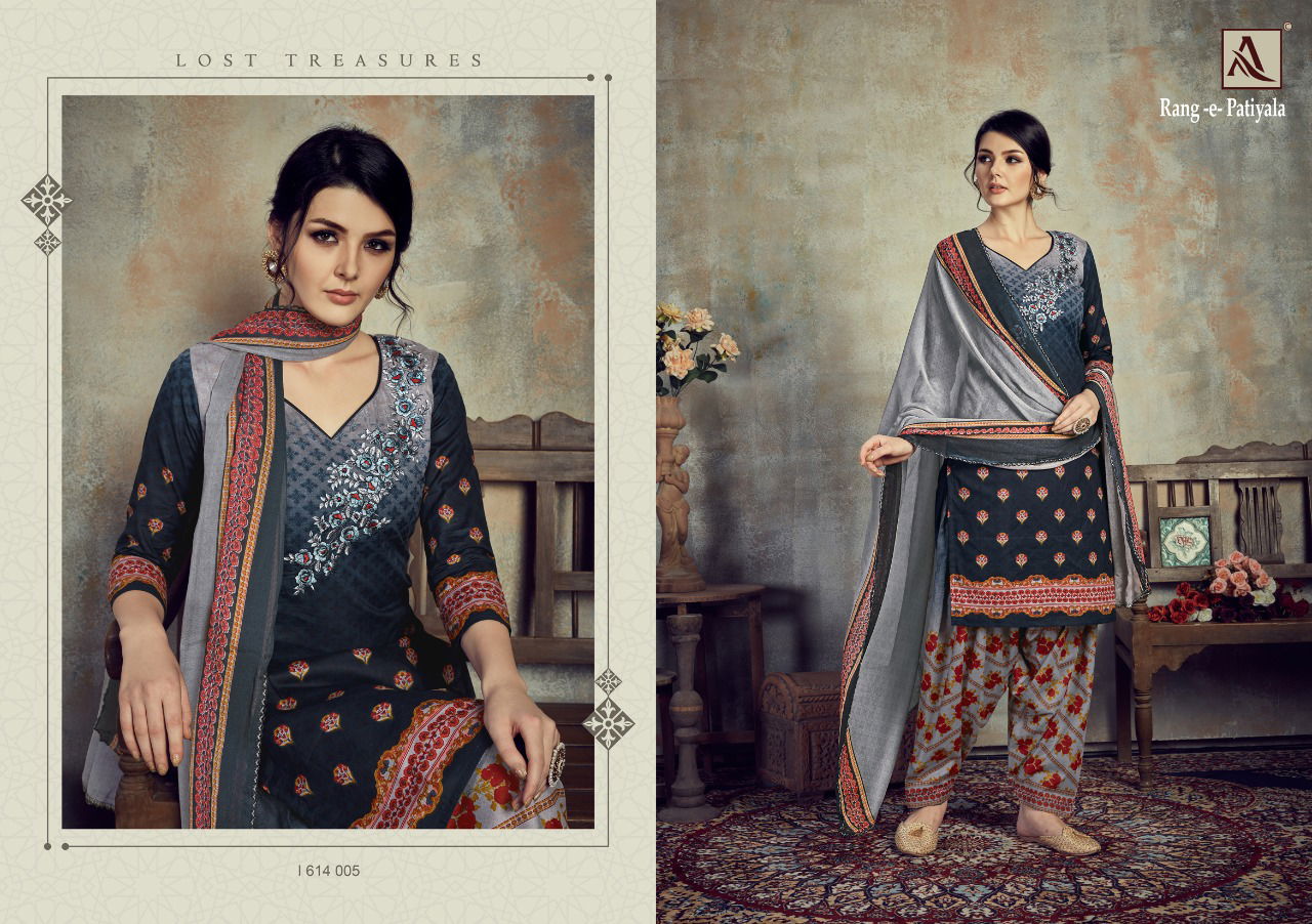 Alok Rang E Patiyala Exclusive Ready Made Collection Of  Casual Wear Cotton Printed Designer Salwar Suit 