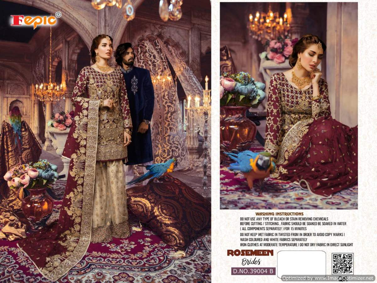 Fepic Rosemeen Brides Blockbuster Latest Heavy Designer With Heavy Work wedding Wear Pakistani Salwar Suits Collection 
