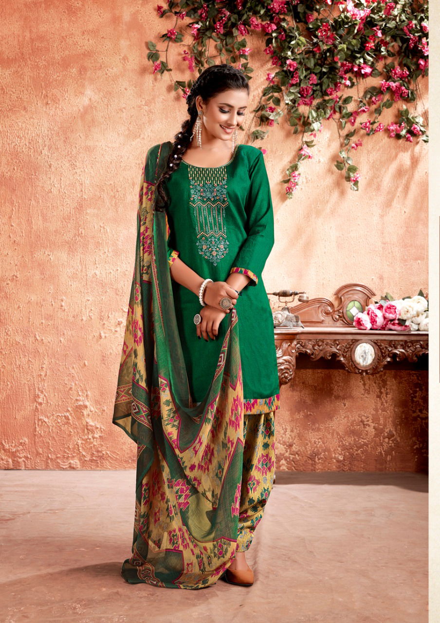 Anita Kesariya Mehar Fancy designer Daily Casual Wear jam cotton Printed Designer Dress Material Collection
