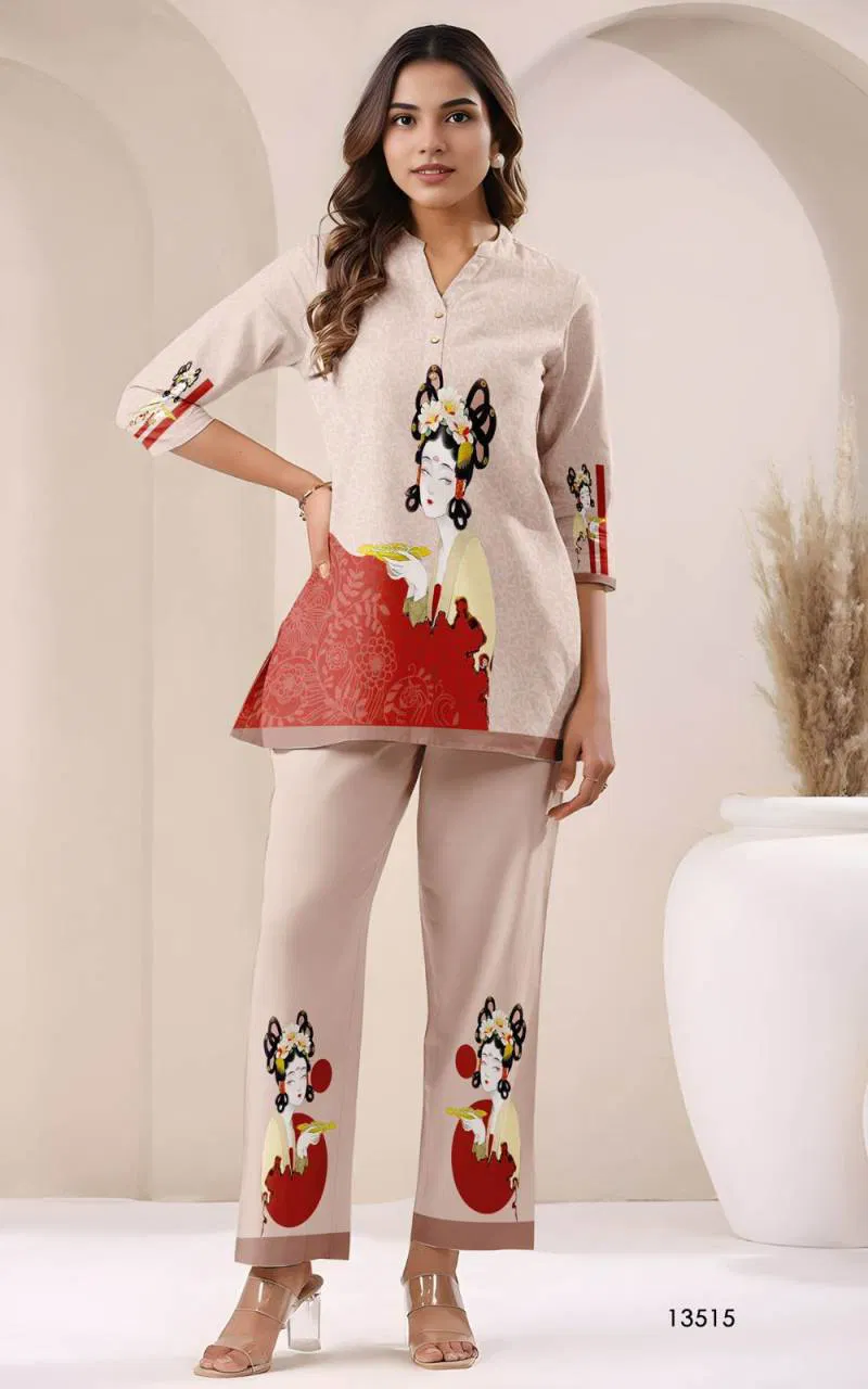 Tanyaa P 258 Cotton Western Co Ord Set Wholesale Shop In Surat
