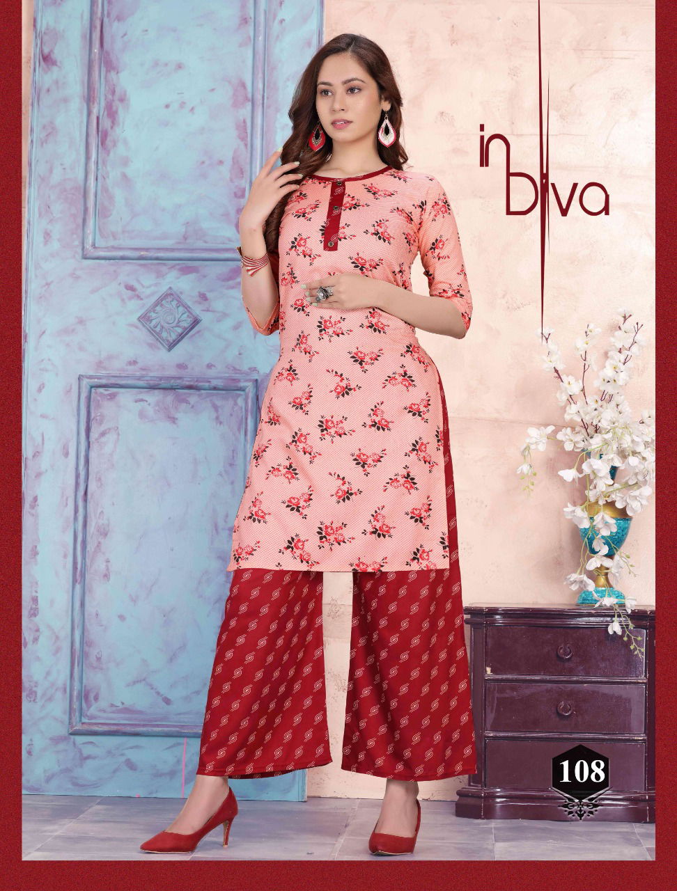 Prinal Rosy Latest Fancy Designer Casual Wear Rayon Printed Kurtis With Bottom Collection
