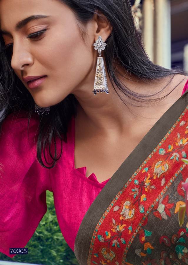 Lt Kala Kruti Latest fancy designer Regular Casual Wear Kashmiri Digital Printed Saree Collection
