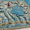 Vt 6071 T Latest Designer Space Silk Gold Beeds Worked Saree Collection