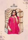 Rangmahal By Mittoo Viscose Thread Handwork Kurti With Bottom Dupatta Exporters In India
