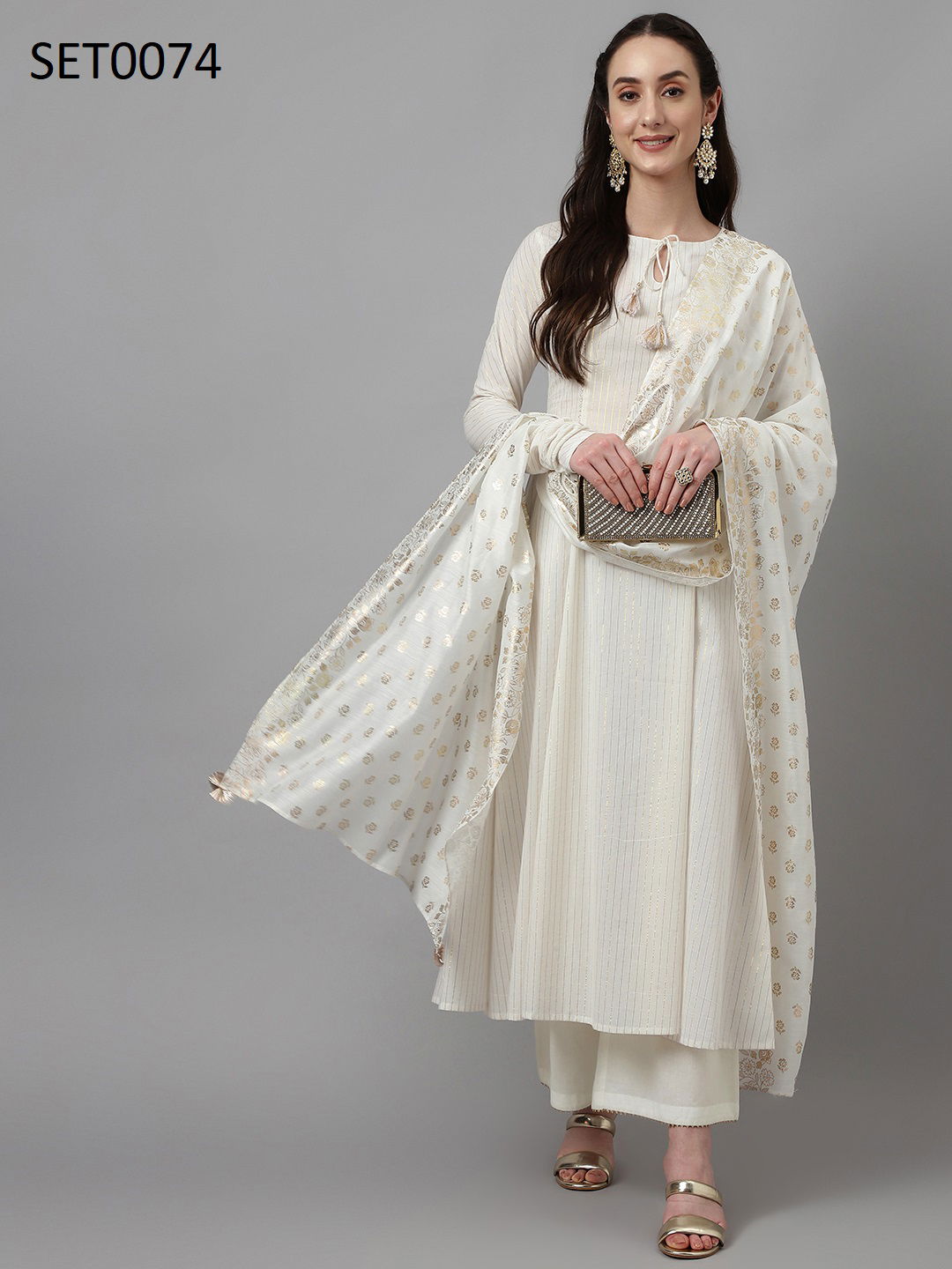 Fiorra SET0000 Designer Printed Kurti With Palazzo Dupatta Wholesale Market In Mumbai