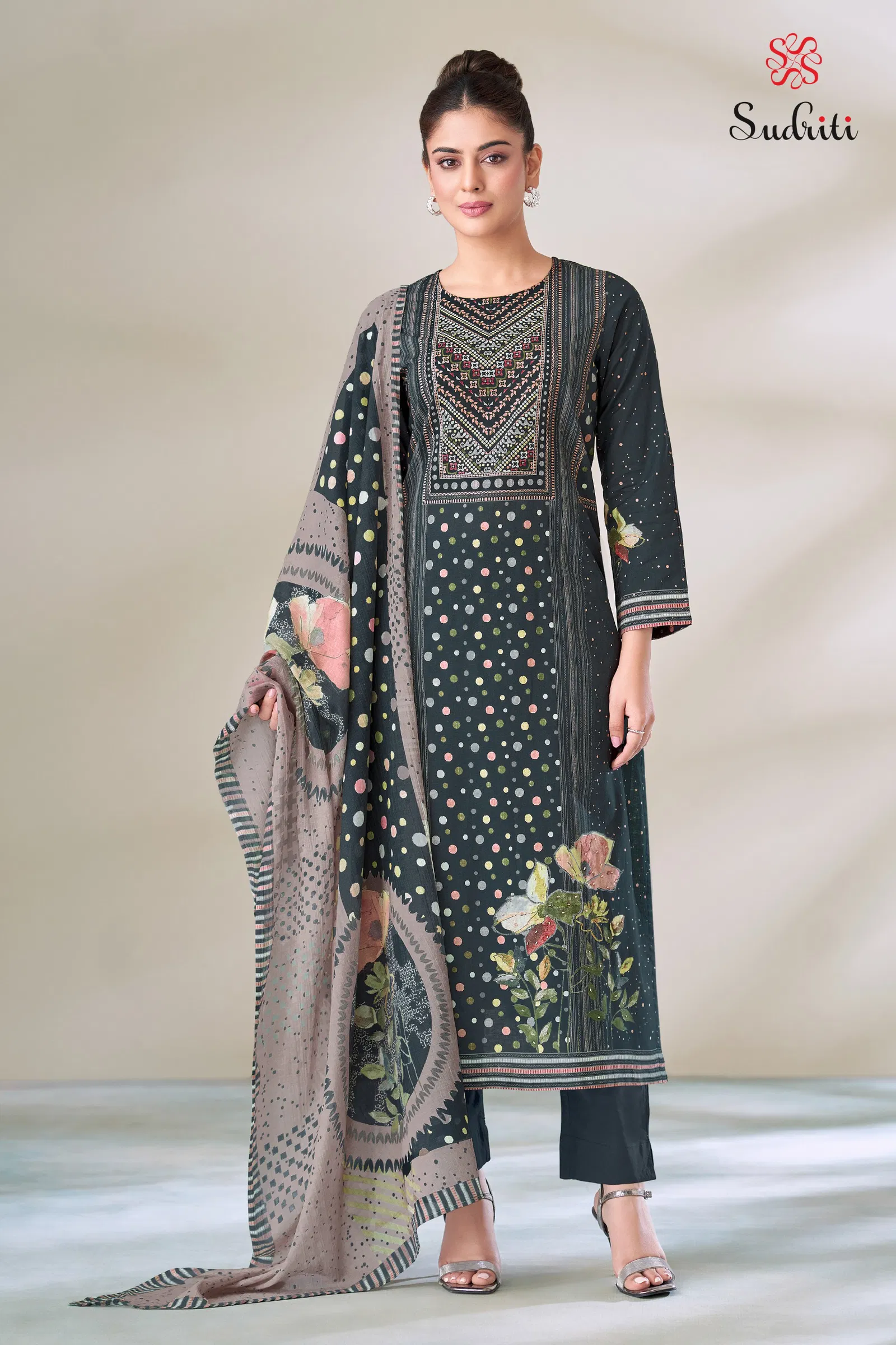 Shwet By Sudriti Lawn Cotton Printed Designer Salwar Suits Wholesale Online