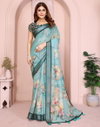 Vc Krishi B Linen Cotton Crafted With All Over Batik Printed Wholesale Saree In India