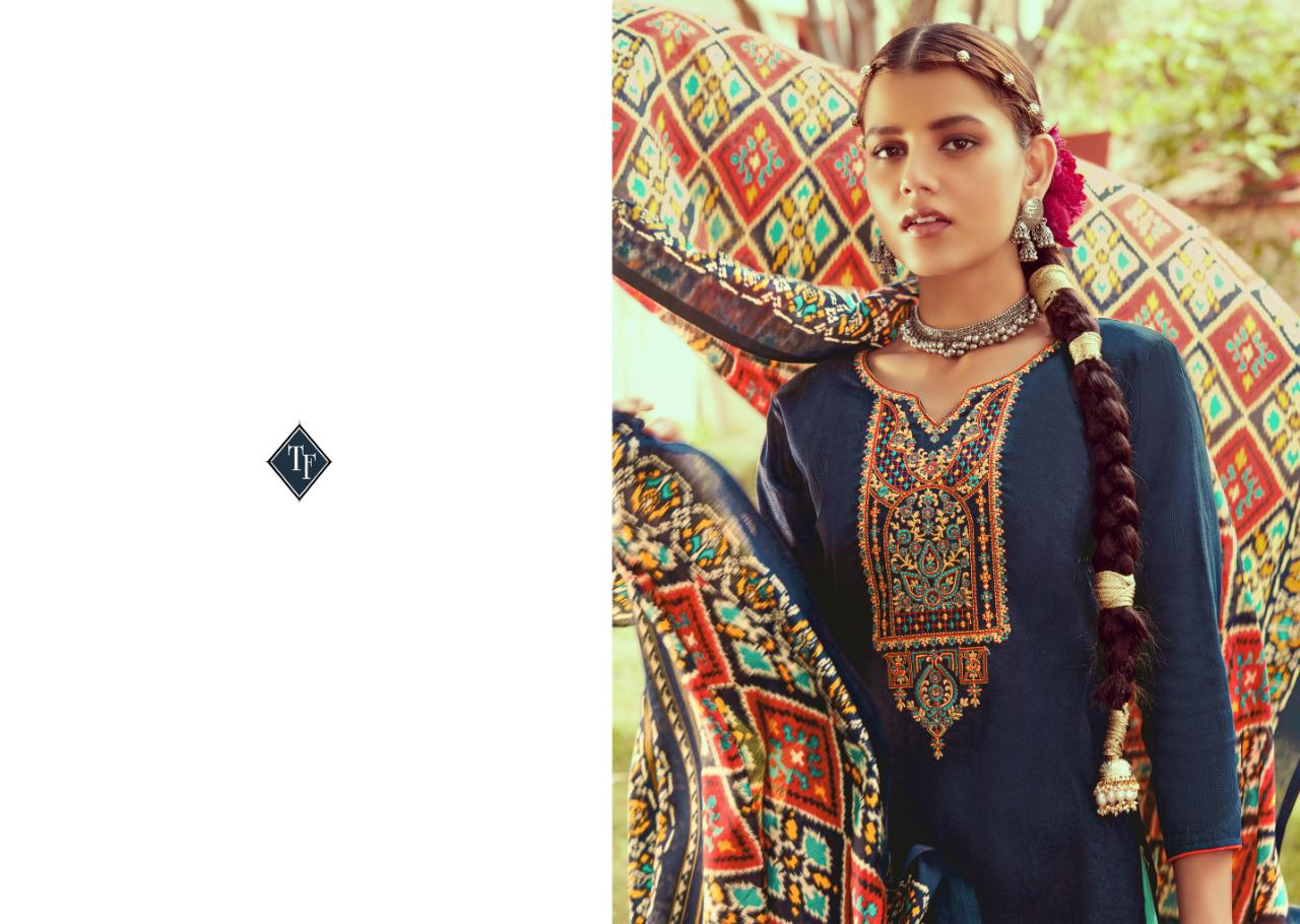 TANSIHK FASHION IKRAT Fancy Designer latest festive Wear Pure Jam Silk With Kashmiri Embroidery Neck Salwar Suit Collection