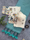 Sccf Ready I Khadi Cotton Embroidered Beautiful Saree Wholesale Clothing Suppliers In India