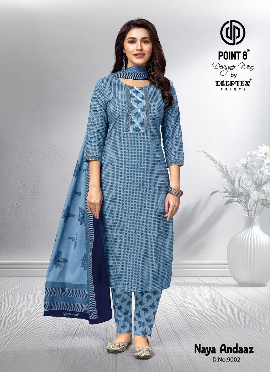 Naya Andaaz Vol 9 By Deeptex Cotton Printed Kurti   Bottom With Dupatta Suppliers In India
