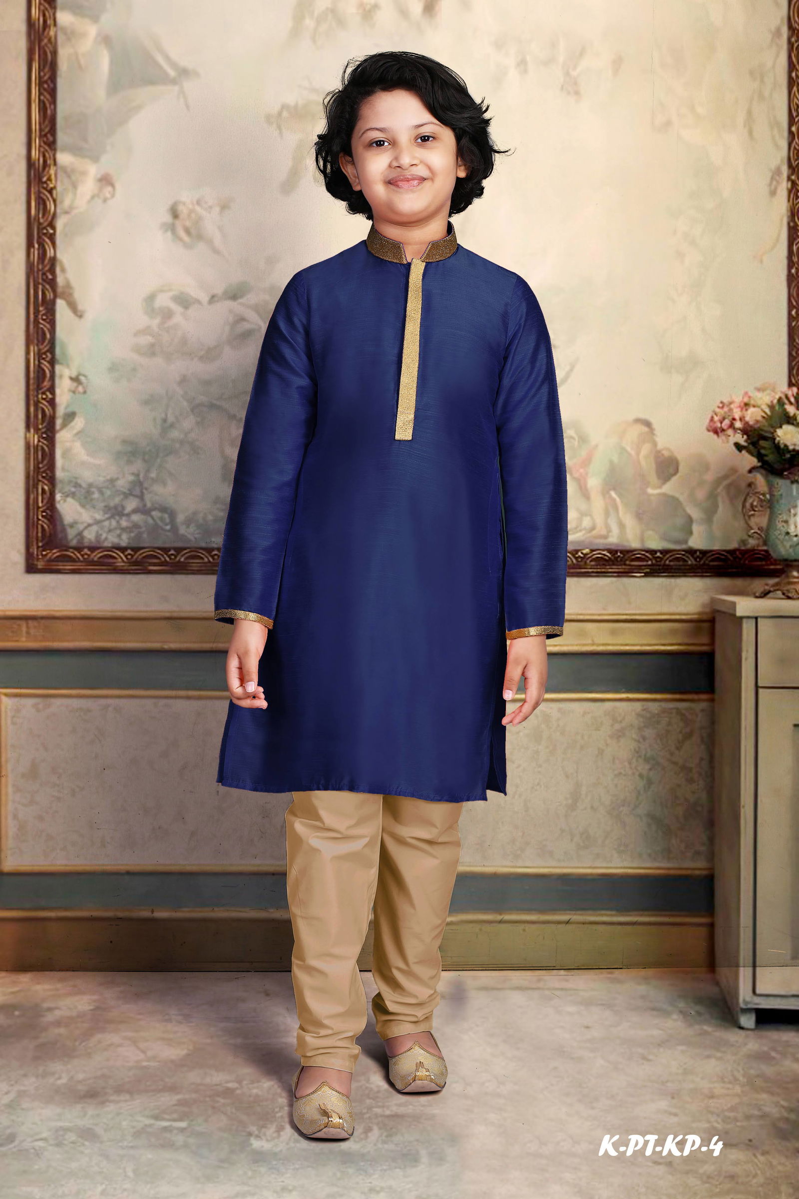 PARTH Exclusive Festive Wear Dupain Silk Kids Latest Kurta Pajama Collection