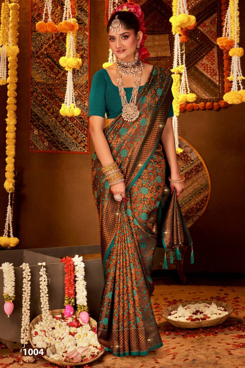 Keher Silk Vol 1 By Saroj Silk With Swarovski Work Saree Wholesalers In Delhi