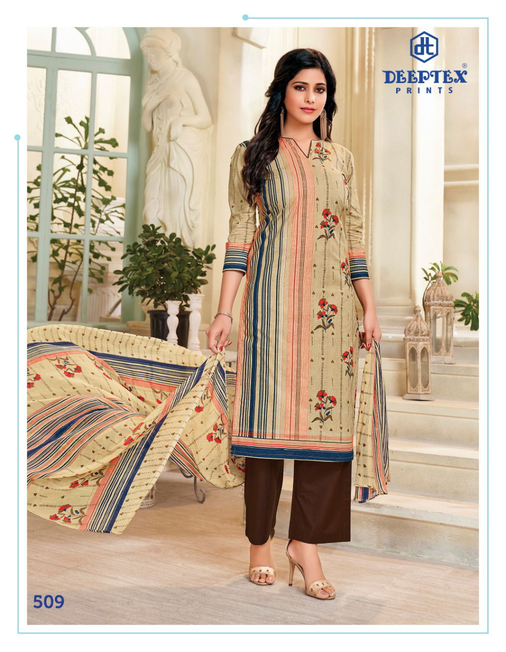 Deeptex Moon Light 5 Launch New Latest Designer Lawn Cotton Dress Material  With Chiffon Dupatta 