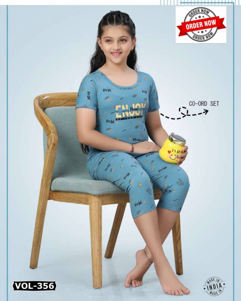 Summer Special Kids Capri Vol Dn 356 Ns Cotton Night Suits Online Wholesale