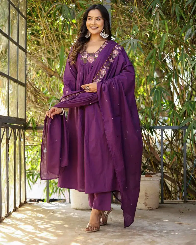 Laxmohini 1 Soft Rayon Slub Anarkali Kurti Bottom With Dupatta Wholesale Clothing Distributors In India
