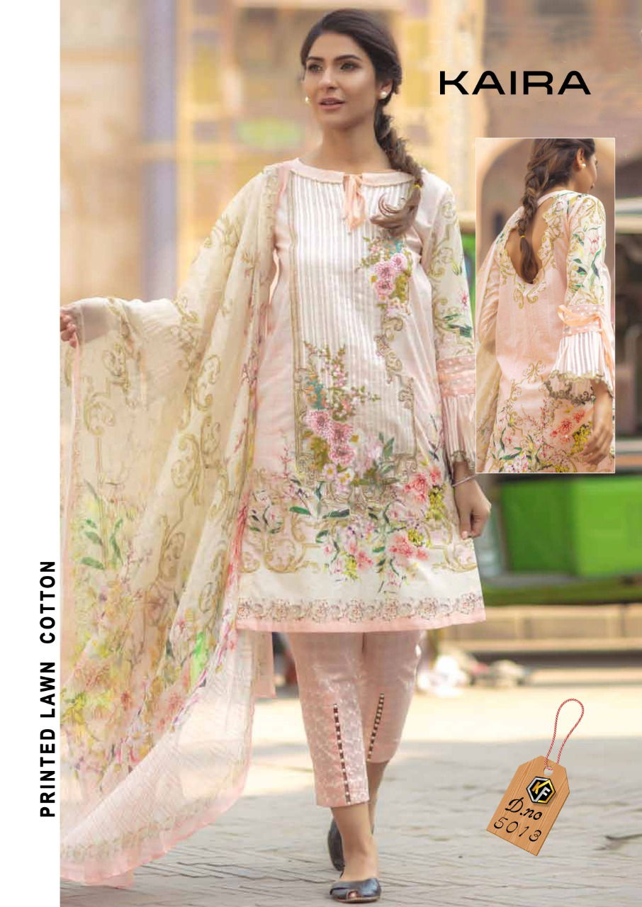 Kf Kaira Luxury Lawn Karachi Latest Fancy Party Wear Pure Lawn print Dress Materials Collection