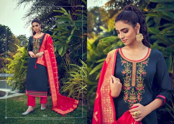 Kessi Virasat 8 Latest fancy Khatli Work Designer Jam Silk Dress Material Collection
