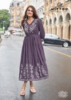 Queen By Mittoo Rayon Weaving Thread Worked Anarkali Kurti Wholesale Market
