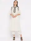 Dhruvi 454 Cotton Embroidery Kurti With Bottom Collection