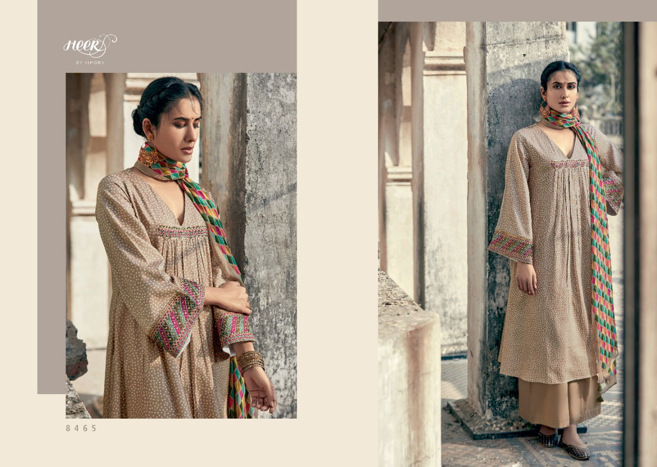 KIMORA PAKIZA Heavy Fancy Designer Pure Finest Cotton Print With Embroidered Salwar Suit Collection