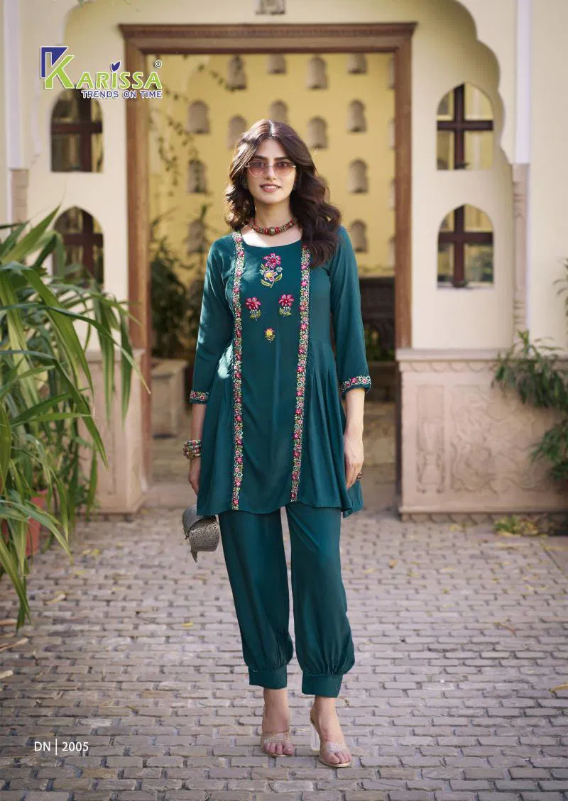 Celina Vol 2 By Karissa Viscose Rayon Slub Co Ord Set Wholesale Price In Surat