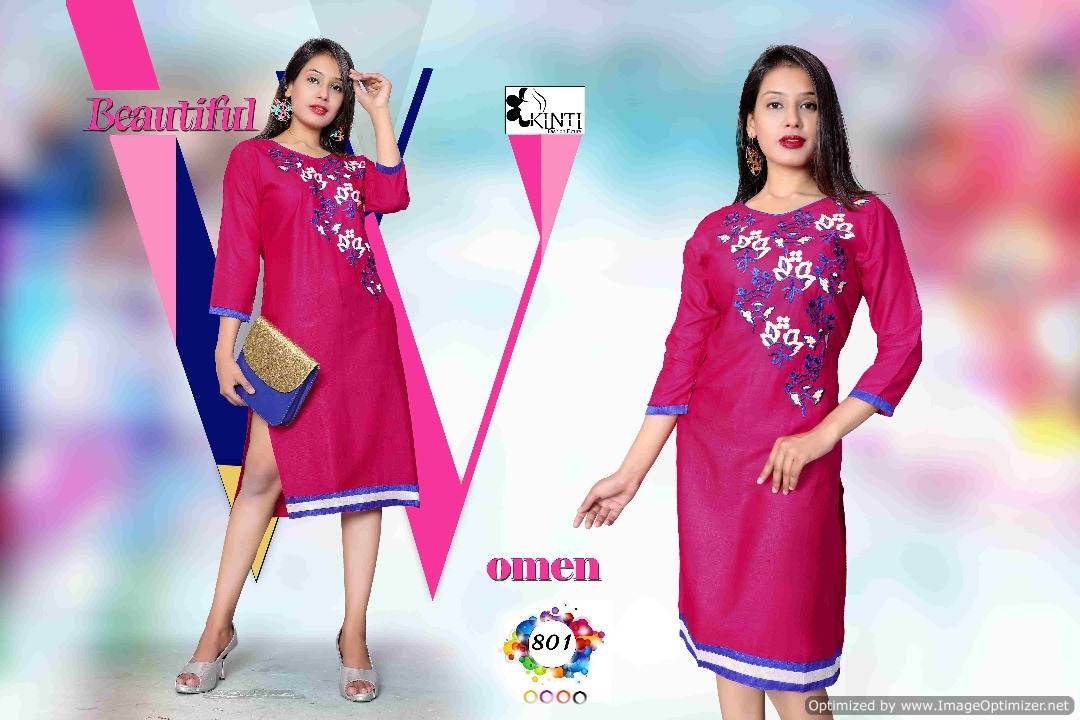 Kinti-Rich Look Vol-8 Latest fancy Regulars wear Embroidery kurtis Collection
 