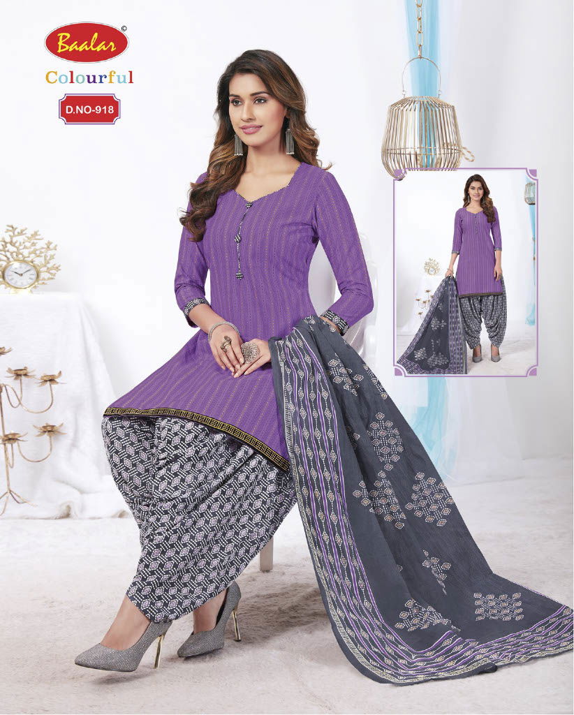 Baalar Colourful 9 Casual Wear Cotton Printed Readymade Salwar Suit Collection