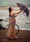Anjana By Sanskar Bember Pattern Georgette Fancy Saree Wholesale In India