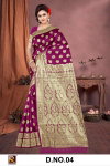 Ronisha 04 Mx Festive Wear Banarasi Jari Wedding Wear Saree Exporters In India
