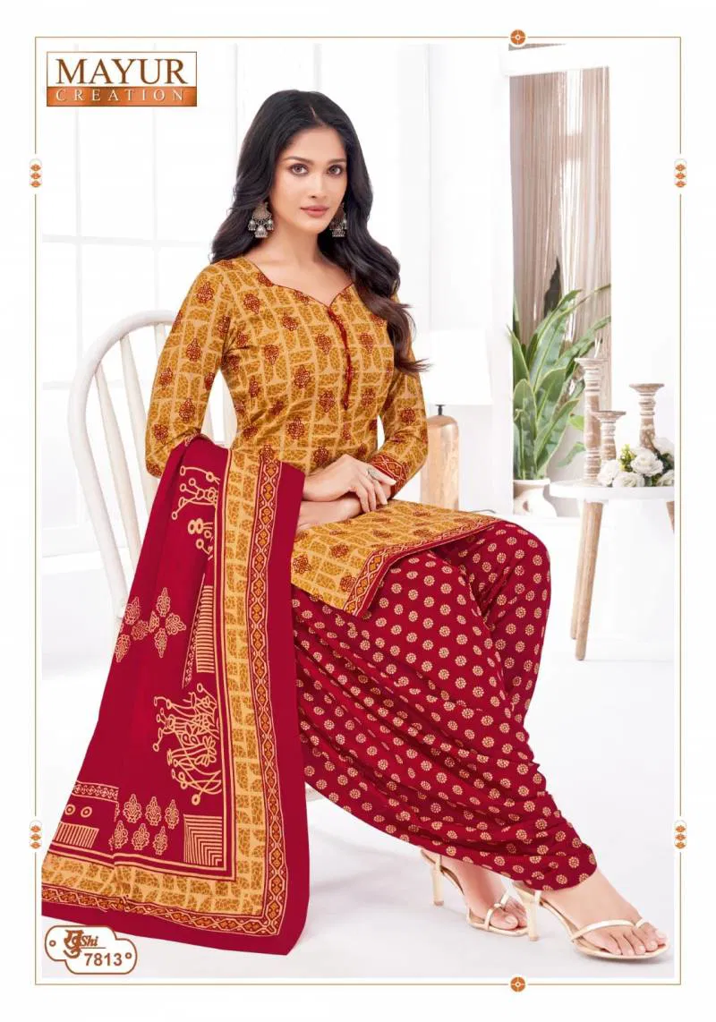 Khushi Vol 78 By Mayur Cotton Dress Material Wholesale Shop In Surat
