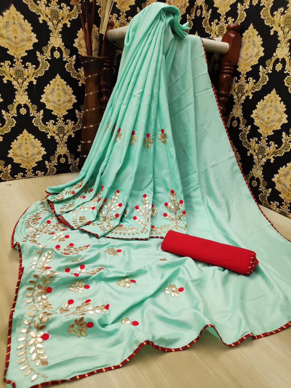 Bt 2 Doia Gota Patti Silk Latest Designer Wedding Wear silk Saree Collection
