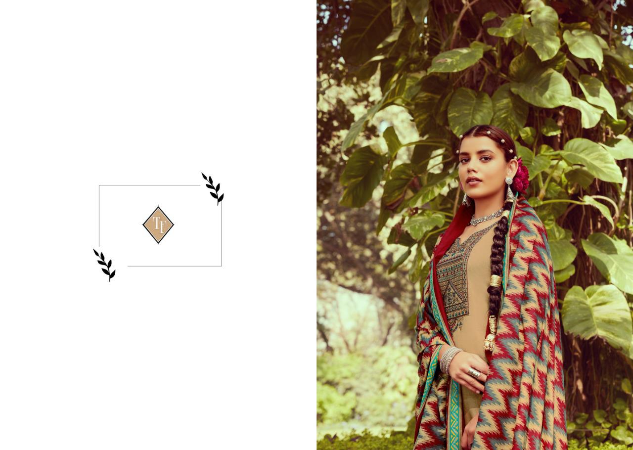 TANSIHK FASHION IKRAT Fancy Designer latest festive Wear Pure Jam Silk With Kashmiri Embroidery Neck Salwar Suit Collection