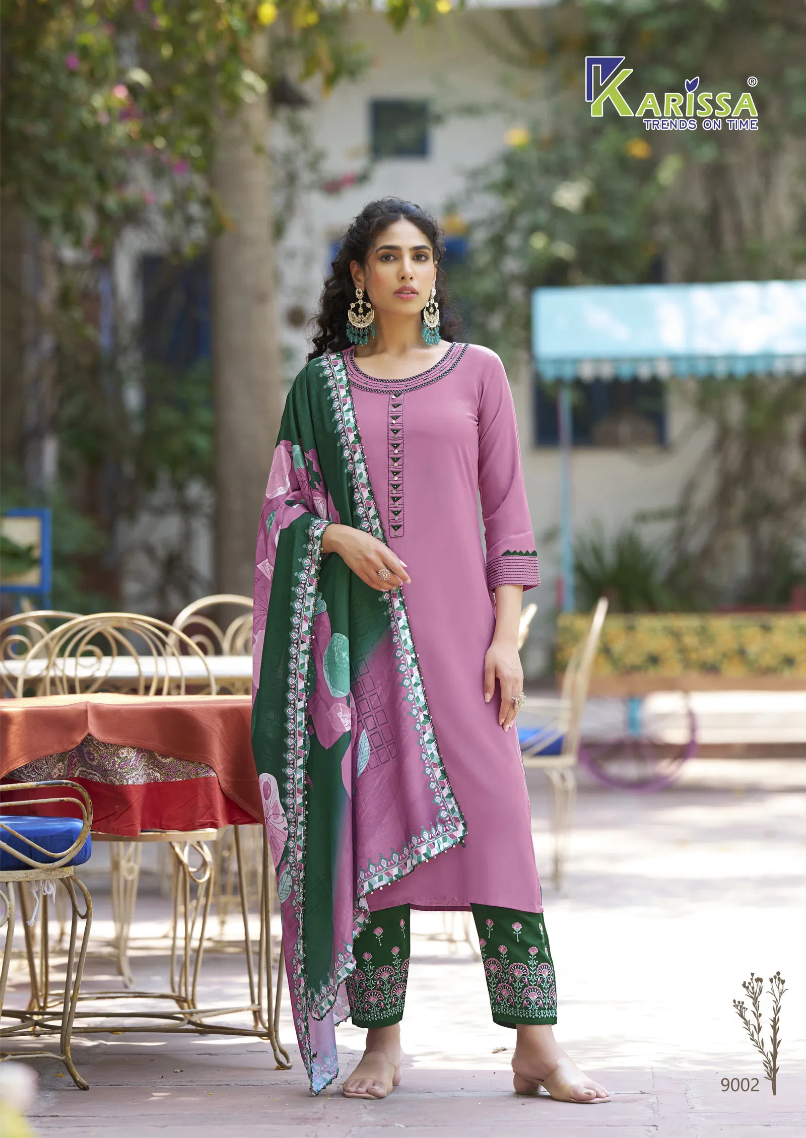Vidisha Vol 9 By Karissa Rayon Designer Kurti With Bottom Dupatta Suppliers In India