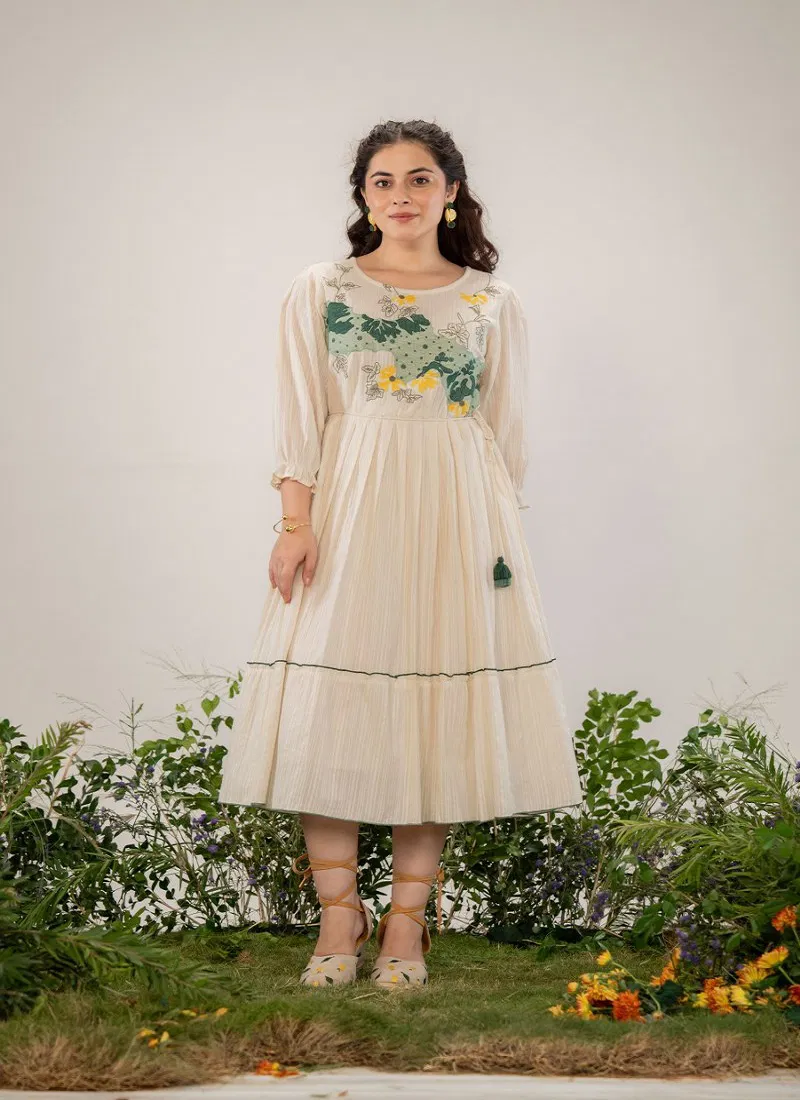 Tanyaa P 179 Mul Cotton With Handwork Touchup Fancy Kurti Wholesalers In Delhi