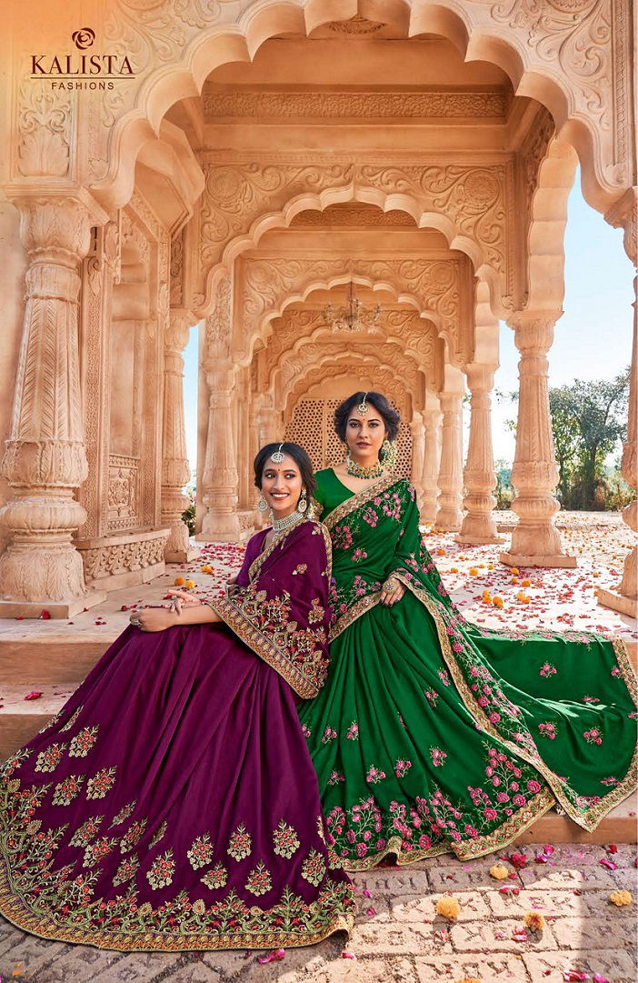 Kalista Style 5 Latest Designer Party Wear Wedding Silk Saree Collection 