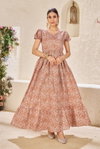 Ctz Narayani Crepe Poly Cotton Fancy Gown Wholesale Market In Surat