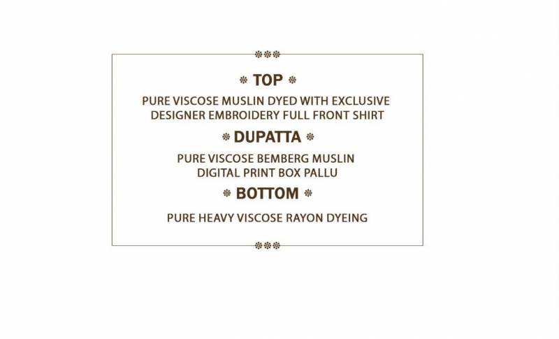 Shehzaadi By Mumtaz Viscose Maslin Dyed Dress Material Wholesale Price In Surat