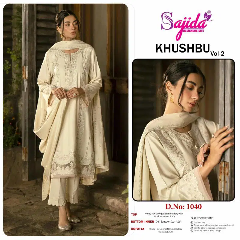 Sajida 1040 Georgette Pakistani Salwar Kameez Exporters In India