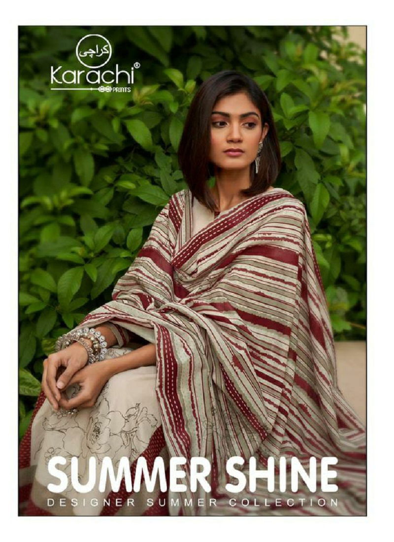 Karachi Summer Shine Lawn Latest Fancy Casual Wear Superior with Designer Digital Prints Designer Dress Material Collection
