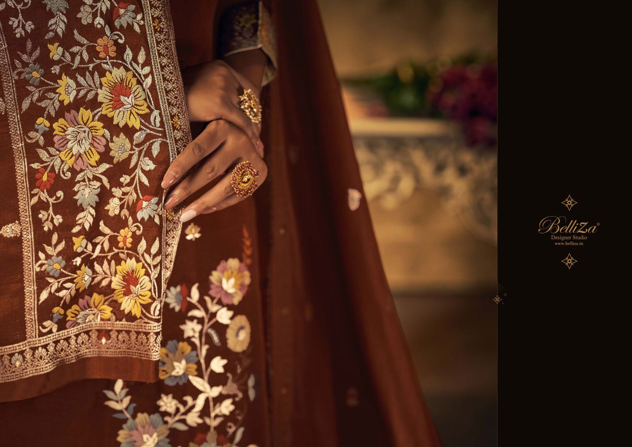 Saarang By Belliza Designer Dola Silk Dress Material Catalog