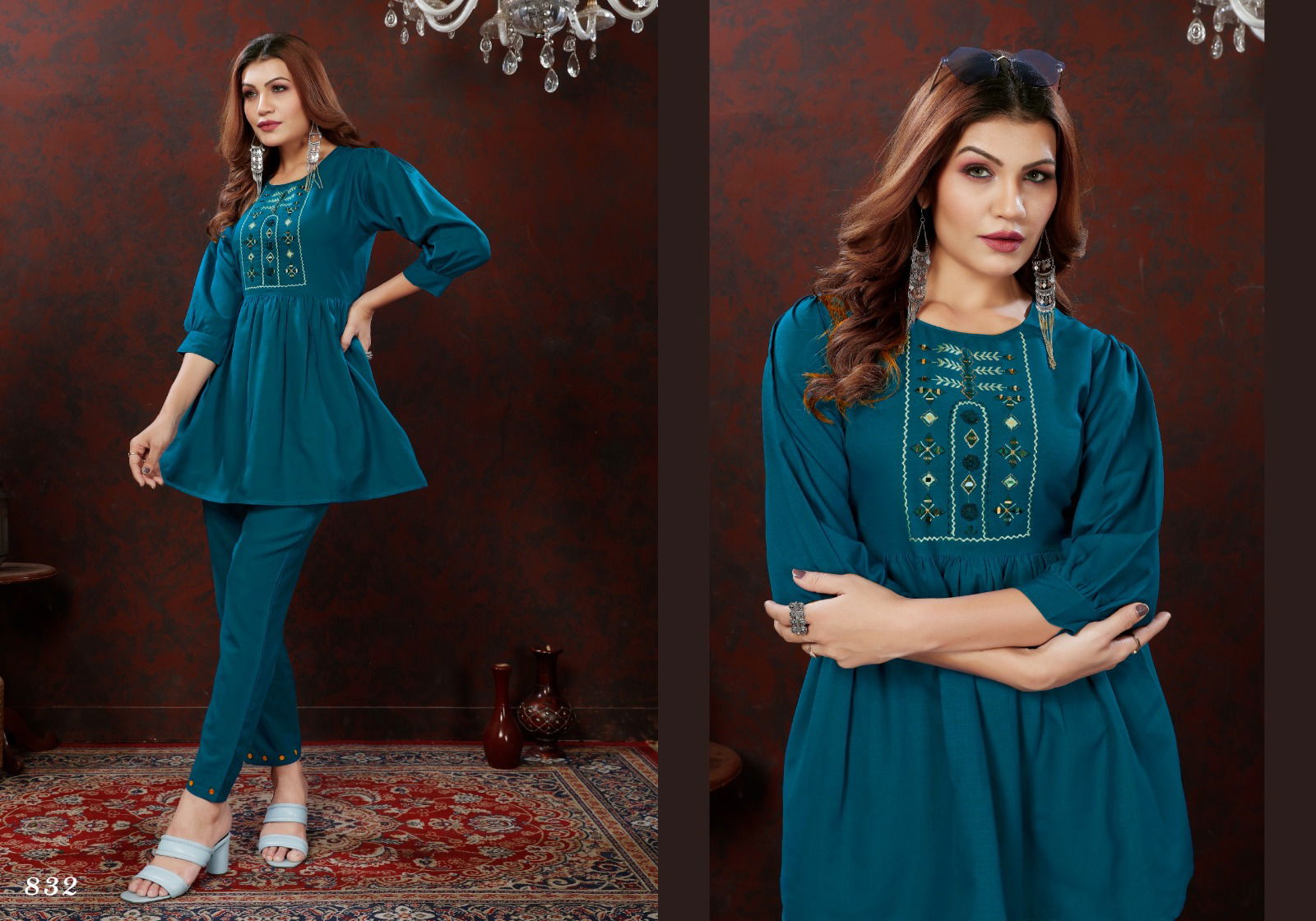 Karigari Vol 1 By Moksh Maaza Cotton Ladies Western Co-ord Orders In India