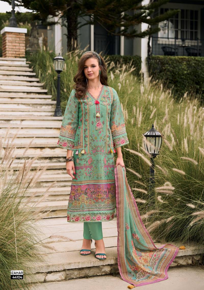 Kailee Izahar Vol 4 Linen Digital Printed Top Bottom With Dupatta  Wholesale In Delhi