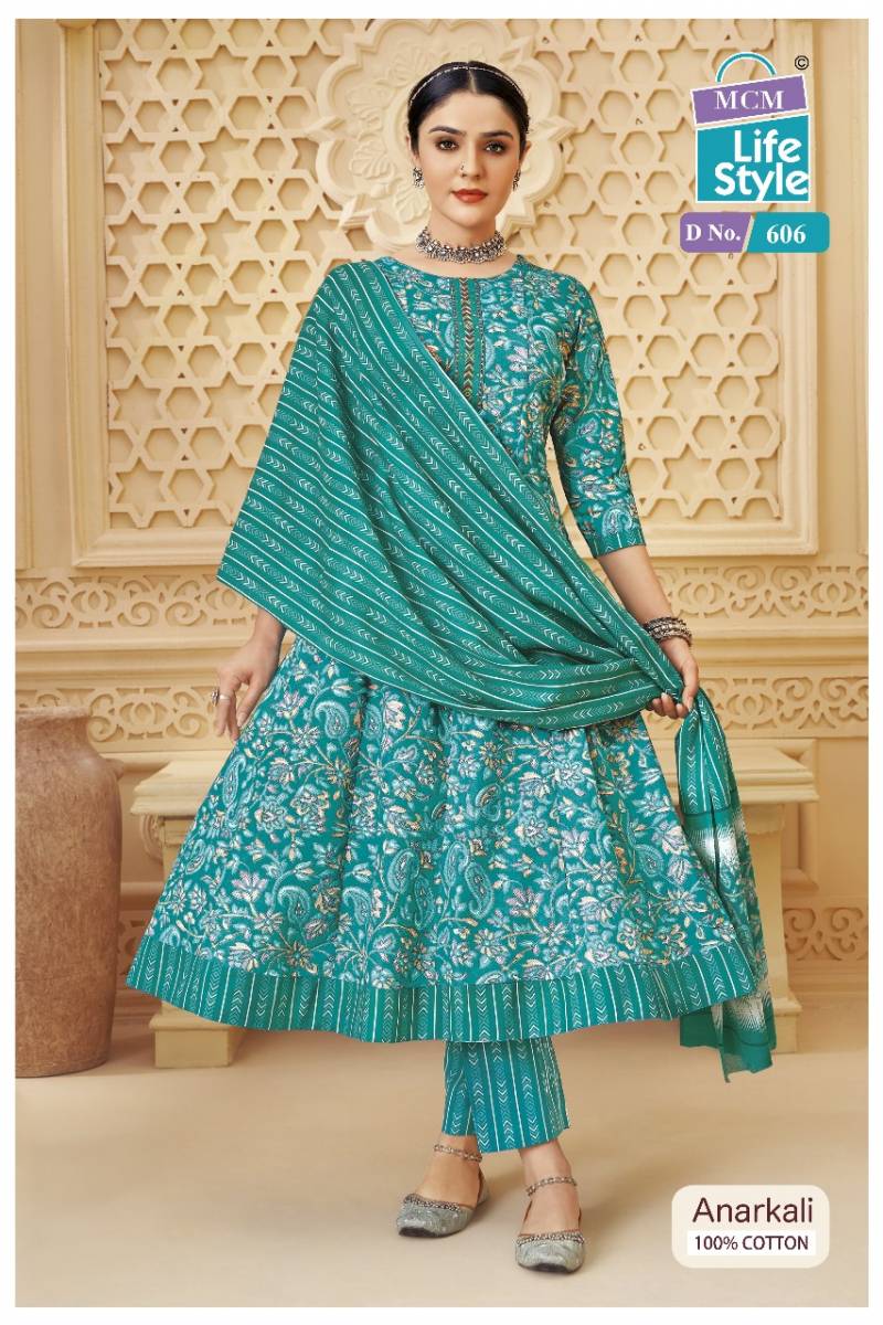 Anarkali Vol 6 By Mcm Cotton Readymade Suit Wholesalers In Delhi